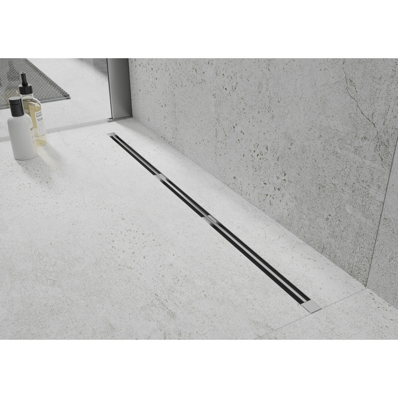 Mexen Flat 360° Super Slim forgó zuhanyfolyóka 200 cm, Króm - 1051200