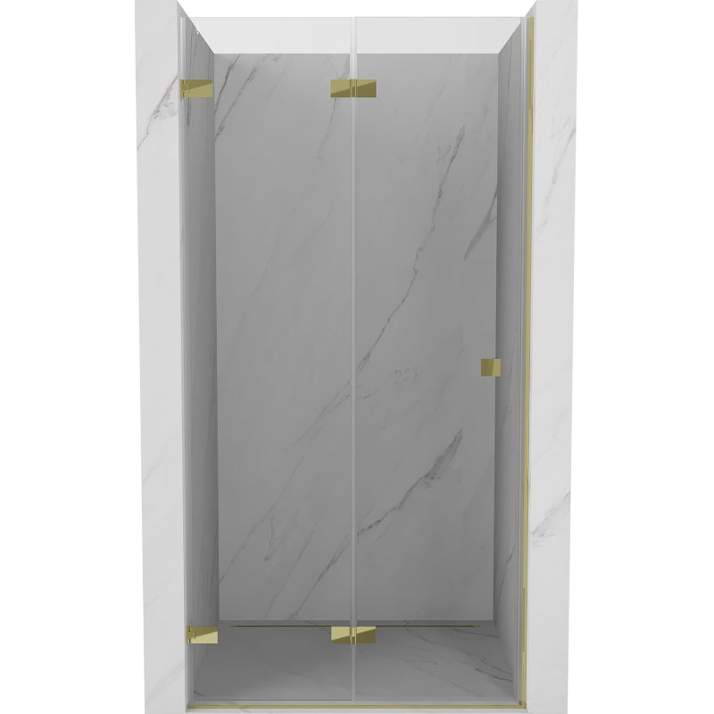 Mexen Lunar-F ușă de duș pliată stânga 75 cm, transparentă, aurie - 836-075-000-50-00-L