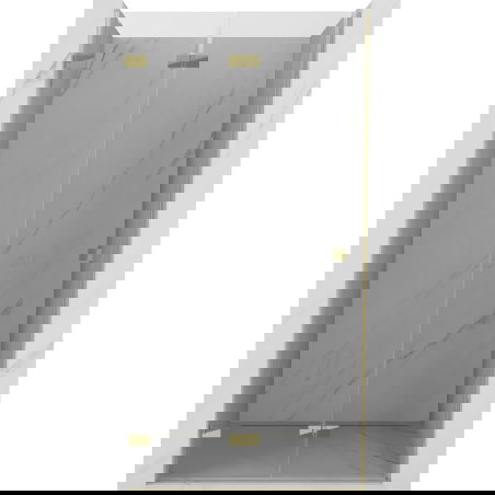 Mexen Lunar-F ușă de duș pliată stânga 75 cm, transparentă, aurie - 836-075-000-50-00-L