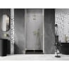 Mexen Lunar-F uși de duș pliante stânga 85 cm, transparente, aurii periate - 836-085-000-55-00-L