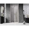 Mexen Lunar-F uși de duș pliante stânga 85 cm, transparente, aurii periate - 836-085-000-55-00-L