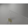 Mexen Lunar-F uși de duș pliante stânga 85 cm, transparente, aurii periate - 836-085-000-55-00-L
