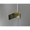 Mexen Lunar-F uși de duș pliante stânga 85 cm, transparente, aurii periate - 836-085-000-55-00-L