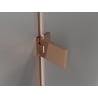 Mexen Lunar-F ușă de duș pliabilă stânga 90 cm, transparent, aur roz - 836-090-000-60-00-L