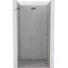 Mexen Lunar-F uși de duș pliante stânga 85 cm, transparent, cupru periat - 836-085-000-65-00-L
