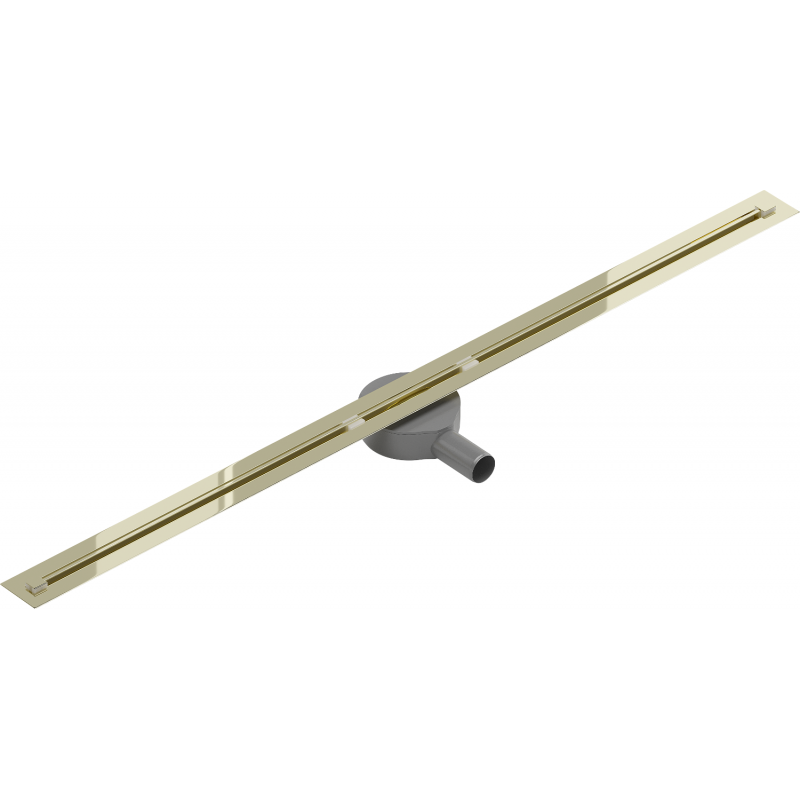 Mexen Flat 360° Super Slim forgó zuhanyfolyóka 120 cm, Arany - 1551120