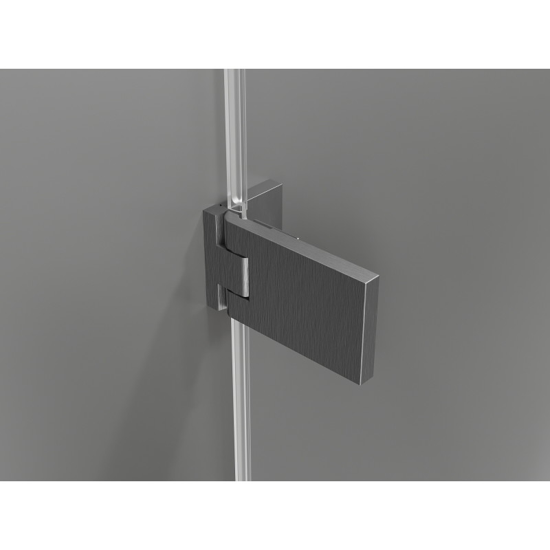 Mexen Lunar-F uși de duș pliabile stânga 85 cm, transparent, gun gray periat - 836-085-000-66-00-L