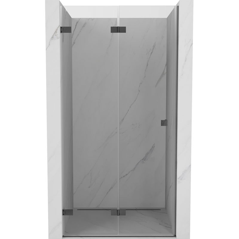 Mexen Lunar-F uși de duș pliabile stânga 95 cm, transparent, gri intens periat - 836-095-000-66-00-L