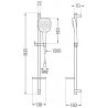 Mexen DQ17 set de duș, Neagră - 785174581-70