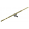 Mexen Flat 360° Super Slim forgó zuhanyfolyóka 140 cm, Arany - 1551140
