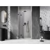 Mexen Lunar-F uși de duș pliante stânga 70 cm, transparente, negre - 836-070-000-70-00-L