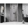 Mexen Lunar-F uși de duș pliante stânga 90 cm, transparent, negru - 836-090-000-70-00-L