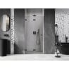 Mexen Lunar-F uși de duș pliante stânga 90 cm, transparent, negru - 836-090-000-70-00-L