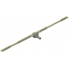 Mexen Flat 360° Super Slim scurgere liniară rotativă 150 cm, Aurie - 1551150