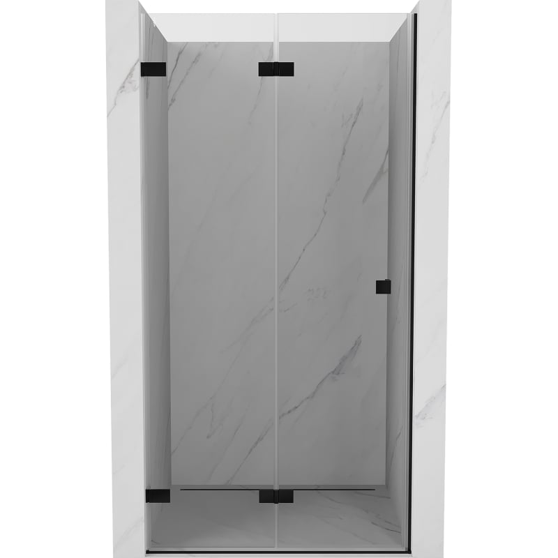 Mexen Lunar-F uși de duș pliante stânga 90 cm, transparent, negru - 836-090-000-70-00-L