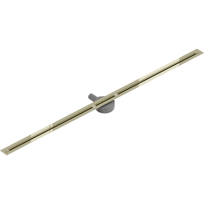 Mexen Flat 360° Super Slim forgó zuhanyfolyóka 160 cm, Arany - 1551160