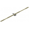 Mexen Flat 360° Super Slim forgó zuhanyfolyóka 160 cm, Arany - 1551160