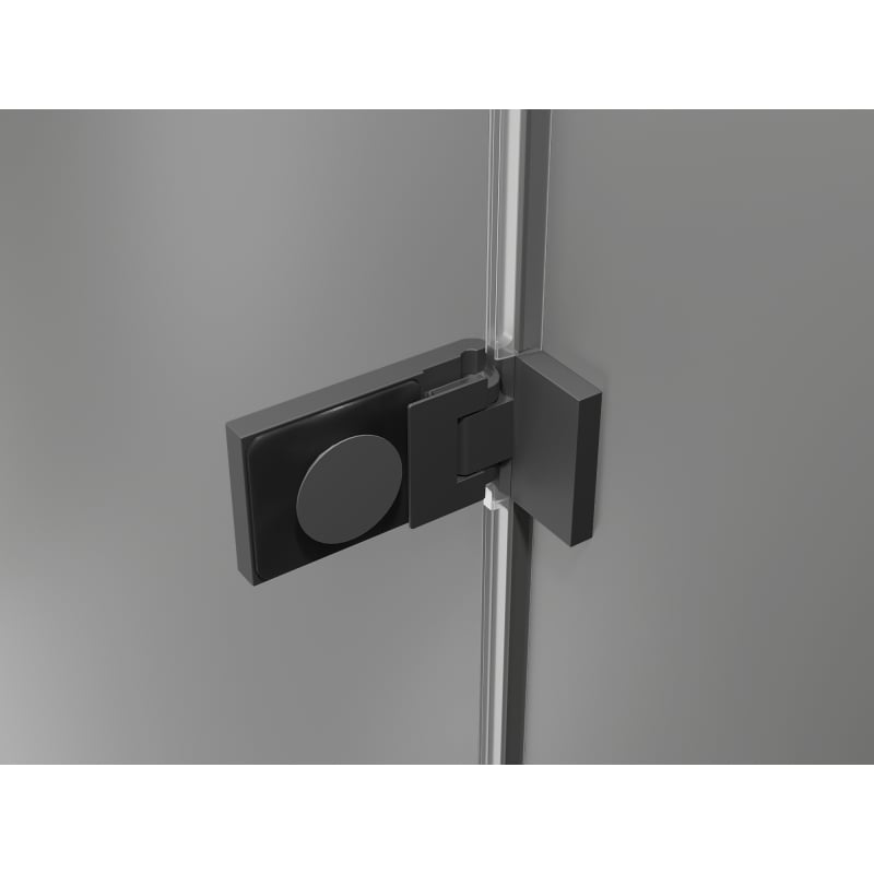 Mexen Lunar-F ușă de duș pliabilă stânga 75 cm, transparentă, gun metal - 836-075-000-95-00-L