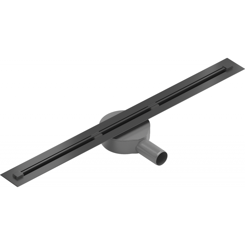 Mexen Flat 360° Super Slim forgó zuhanyfolyóka 50 cm, Fekete - 1751050