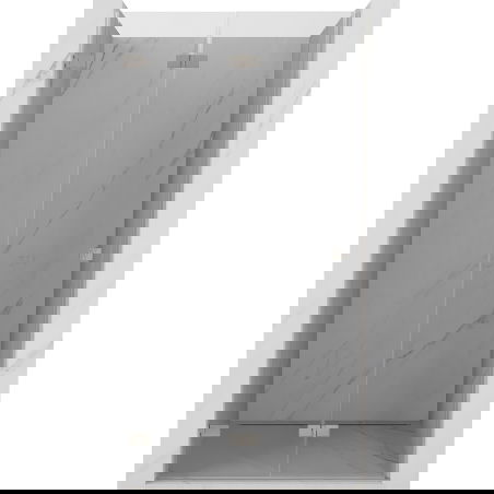 Mexen Lunar-F ușă de duș pliabilă stânga 85 cm, transparent, nichel periat - 836-085-000-97-00-L