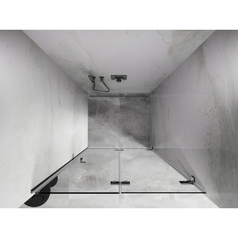 Mexen Lunar-F uși duș pliabile dreapta 65 cm, transparent, crom - 836-065-000-01-00-P