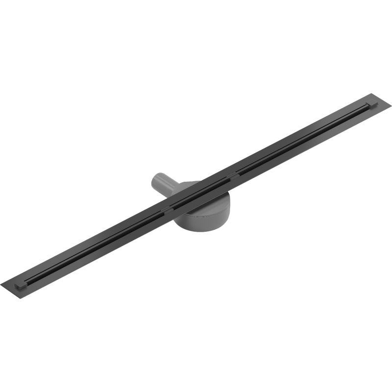 Mexen Flat 360° Super Slim forgó zuhanyfolyóka 90 cm, Fekete - 1751090
