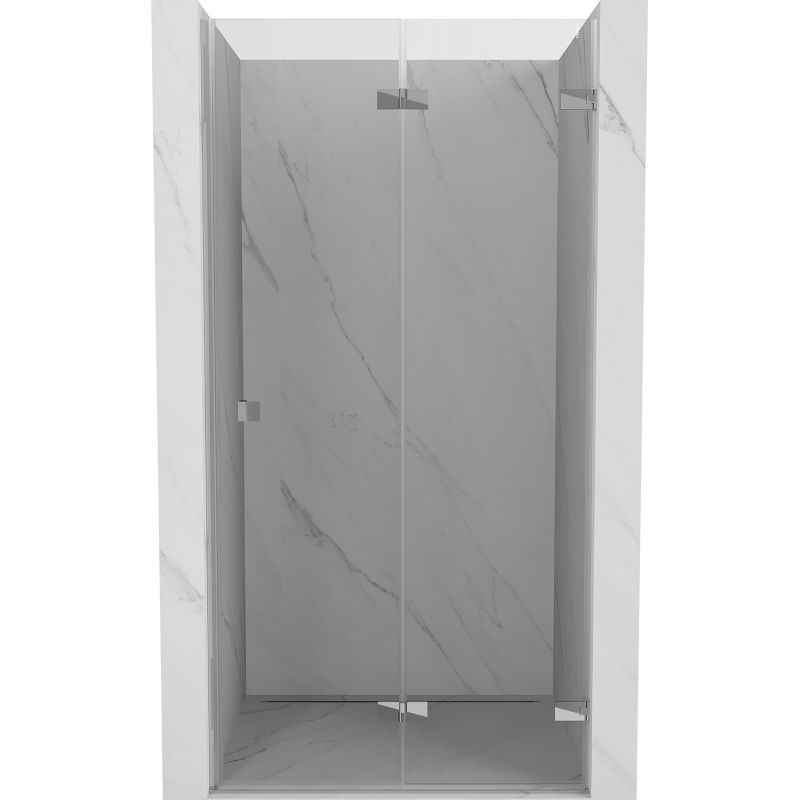 Mexen Lunar-F összecsukható zuhanyajtó jobb 90 cm, átlátszó, króm - 836-090-000-01-00-P