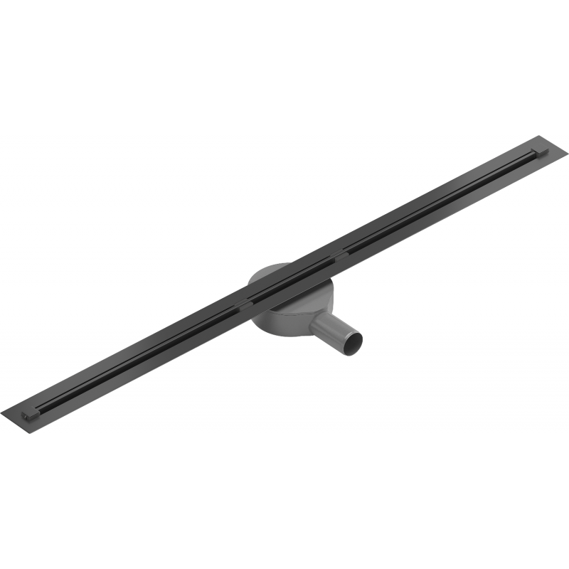 Mexen Flat 360° Super Slim forgó zuhanyfolyóka 100 cm, Fekete - 1751100