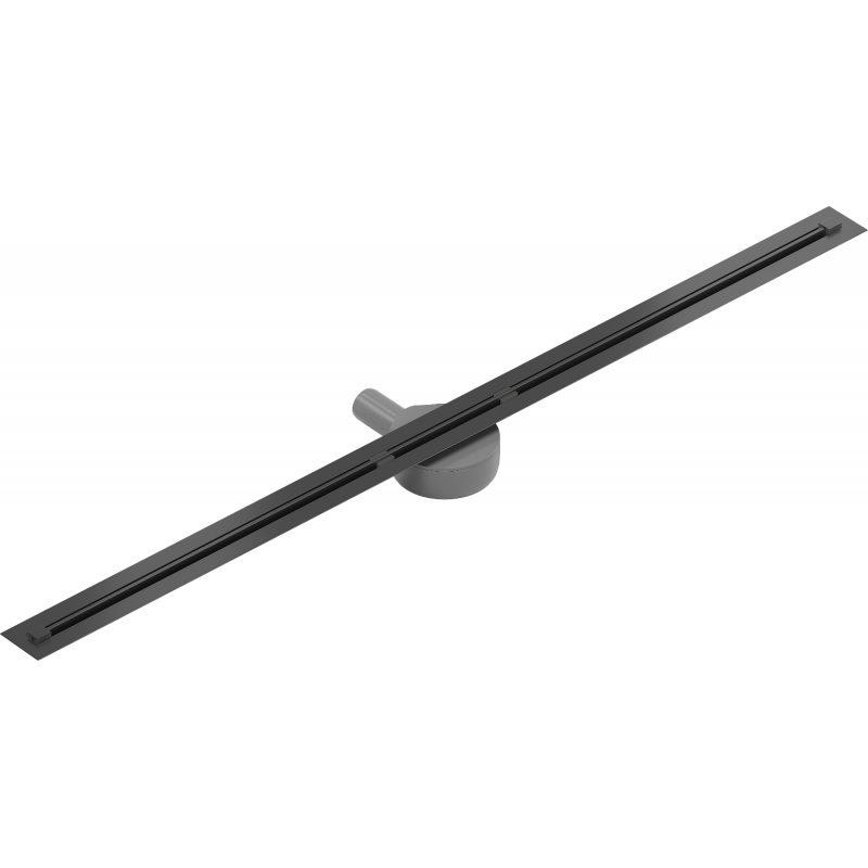 Mexen Flat 360° Super Slim forgó zuhanyfolyóka 110 cm, Fekete - 1751110