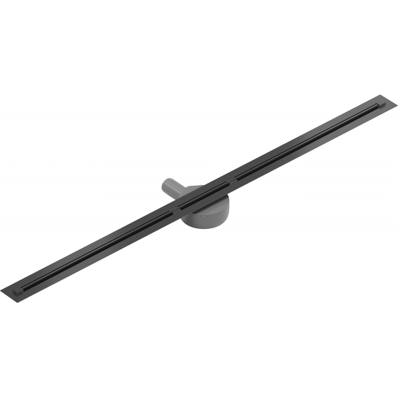 Mexen Flat 360° Super Slim forgó zuhanyfolyóka 120 cm, Fekete - 1751120
