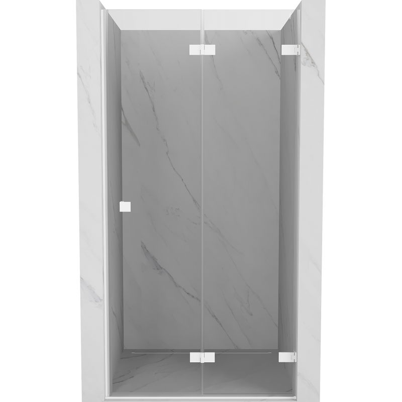 Mexen Lunar-F ușă de duș pliată dreapta 100 cm, transparent, alb - 836-100-000-20-00-P