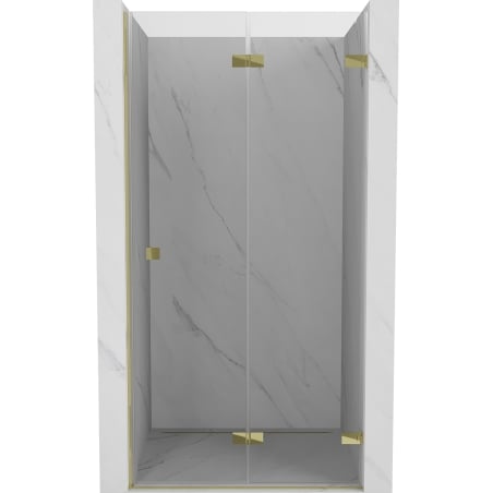 Mexen Lunar-F uși de duș pliabile dreapta 60 cm, transparent, aurii - 836-060-000-50-00-P