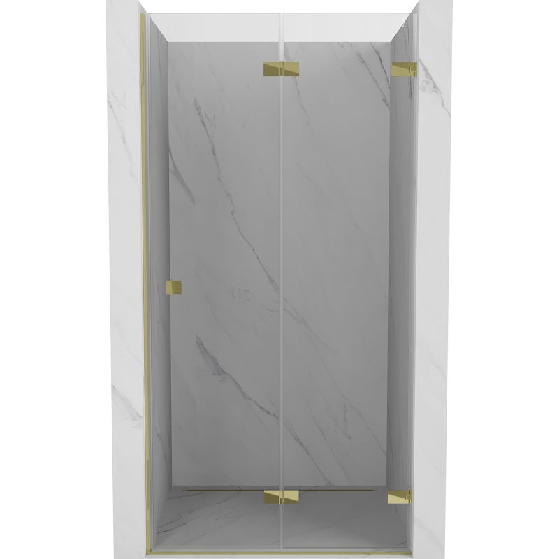 Mexen Lunar-F uși de duș pliabile dreapta 85 cm, transparent, auriu - 836-085-000-50-00-P