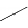 Mexen Flat 360° Super Slim forgó zuhanyfolyóka 160 cm, Fekete - 1751160