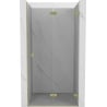 Mexen Lunar-F ușă de duș pliabilă dreaptă 70 cm, transparentă, auriu periat - 836-070-000-55-00-P