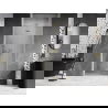 Mexen Lunar-F uși de duș pliante dreapta 95 cm, transparent, auriu periat - 836-095-000-55-00-P