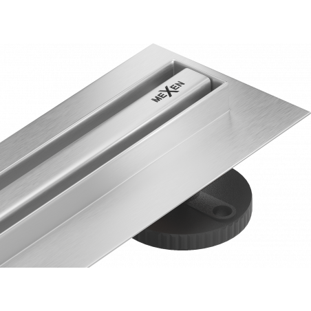 Mexen Flat 360° Slim forgó zuhanyfolyóka 140 cm, Króm - 1041140