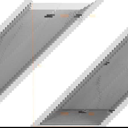 Mexen Lunar-F ușă de duș pliabilă dreapta 85 cm, transparent, aur roz - 836-085-000-60-00-P