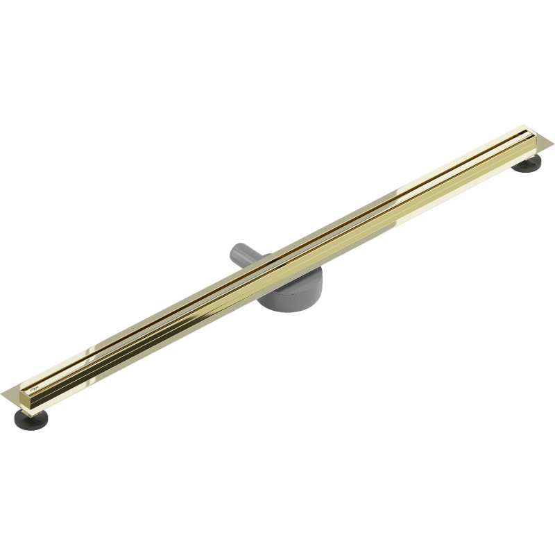 Mexen Flat 360° Slim forgatható vonal vízelvezetés 130 cm, arany - 1541130