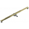 Mexen Flat 360° Slim Forgatható vonalmenti lefolyó 130 cm, arany - 1541130