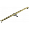 Mexen Flat 360° Slim forgó zuhanyfolyóka 130 cm, Arany - 1541130