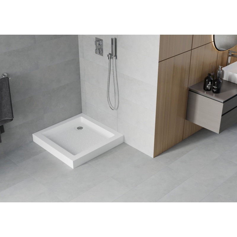 Mexen Rio brodzik pătrat 70 x 70 cm, alb - 45107070