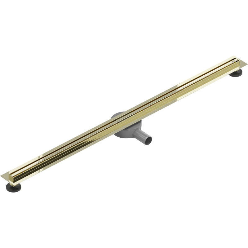 Mexen Flat 360° Slim scurgere liniară rotativă 140 cm, aurie - 1541140
