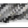 Mexen Lunar L ușă de duș pivotantă dreapta 120 cm, transparentă, auriu periat - 834L-120-000-55-00-P