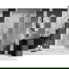 Mexen Lunar L uși de duș batante dreapta 140 cm, transparent, auriu periat - 834L-140-000-55-00-P
