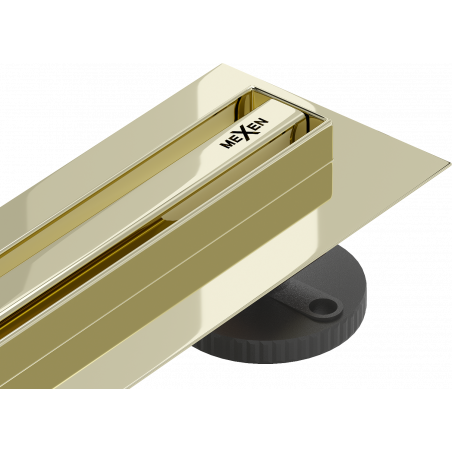 Mexen Flat 360° Slim canal de scurgere liniar cu rotire 160 cm, auriu - 1541160