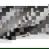 Mexen Lunar L uși de duș pivotante dreapta 80 cm, transparent, aur roz - 834L-080-000-60-00-P
