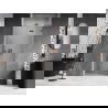 Mexen Lunar L uși de duș pivotante dreapta 80 cm, transparent, aur roz - 834L-080-000-60-00-P