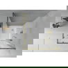 Mexen Rio cabină de duș pătrată 70 x 70 cm, Înghețat, Aurie + cadă de duș Rio, Albă - 860-070-070-50-30-4510