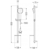 Mexen DQ33 set de duș, Neagră - 785334581-70